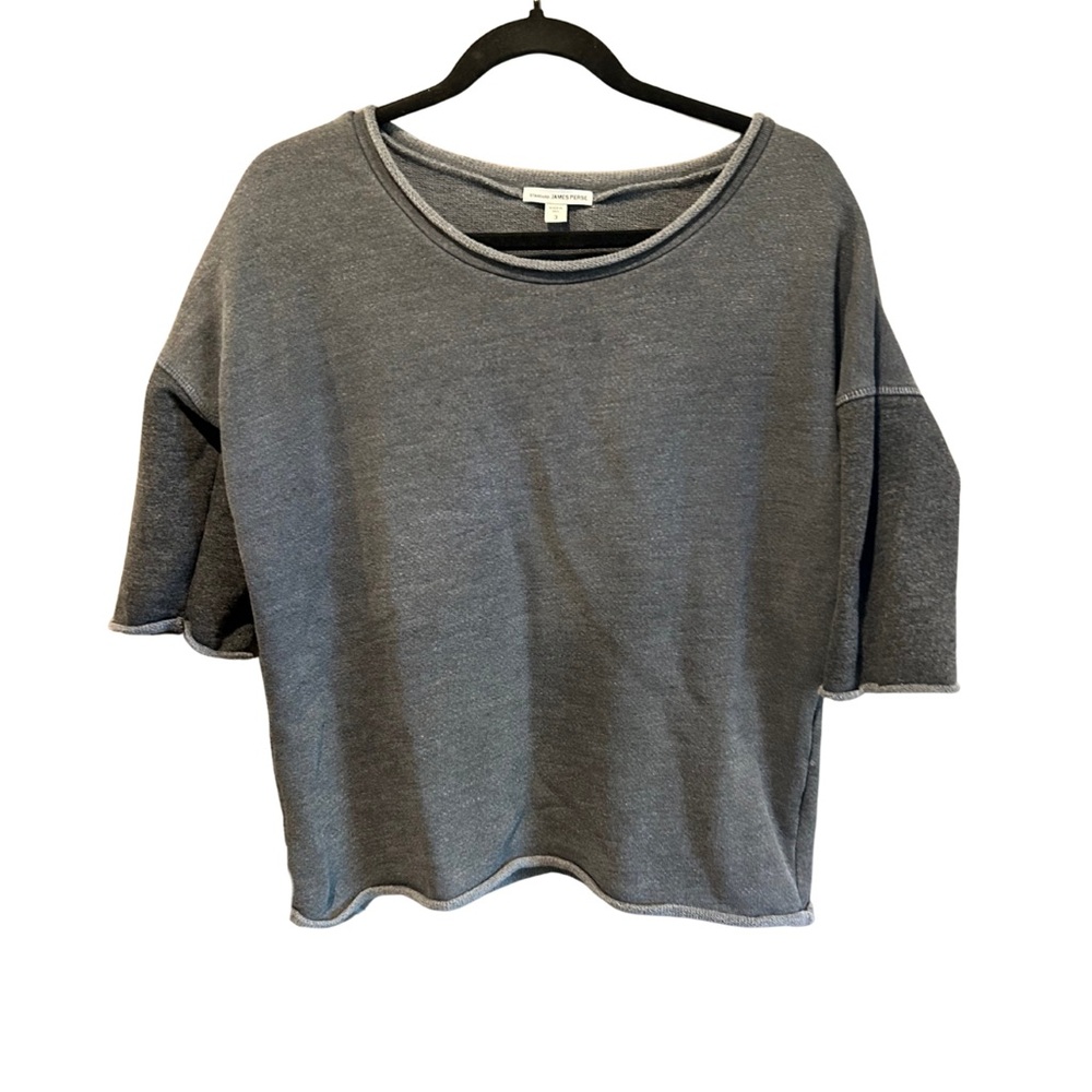 James Perse Standard Gray Relaxed Boxy Top – Size 3 (Large)